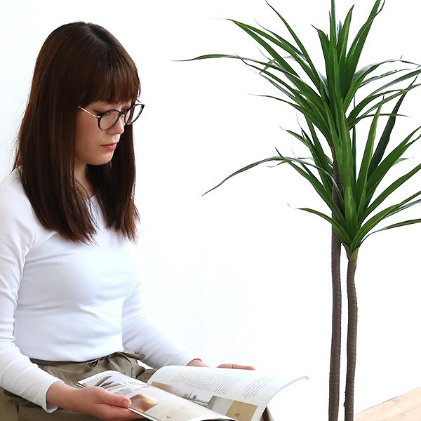 東谷 人工観葉植物 ドラセナ 84cm フェイクグリーン 造花 （ 観葉植物