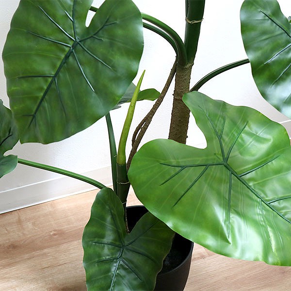 東谷 人工観葉植物 クワズイモ 117cm フェイクグリーン 造花 （ 観葉