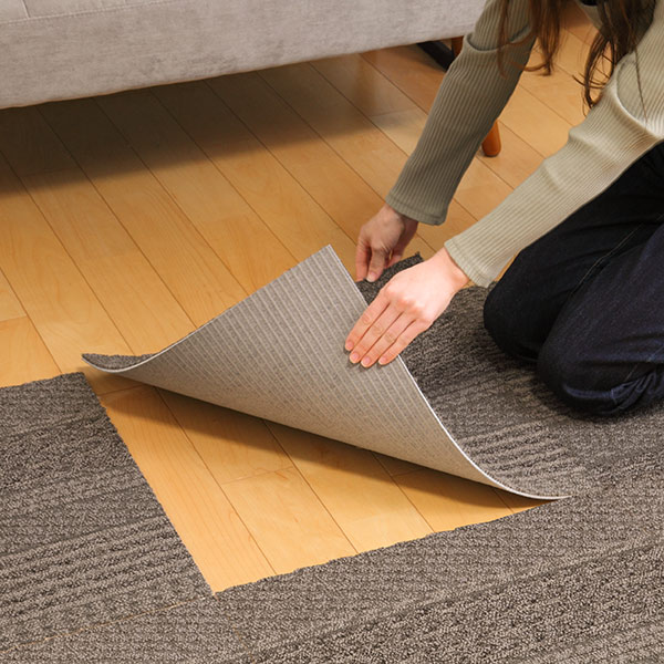 川島織物セルコン ユニットラグ ケーブルニット 50×50cm CABLE KNIT 6 