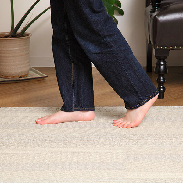 川島織物セルコン ユニットラグ ケーブルニット 50×50cm CABLE KNIT 6