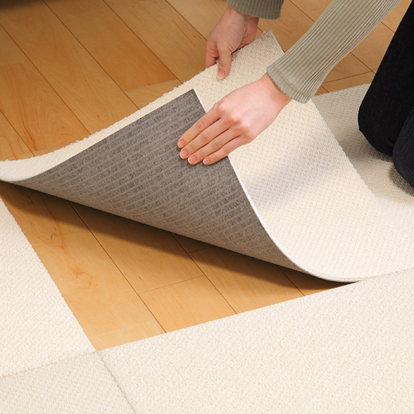 川島織物セルコン ユニットラグ カラーグレイニー 50×50cm 6枚入