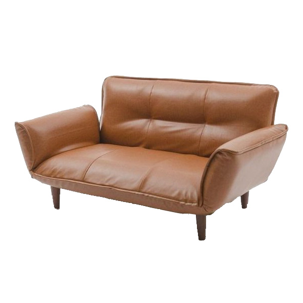 セルタン ソファ 幅130cm 2人掛け ヴィンテージ調 PVC素材 レザー調