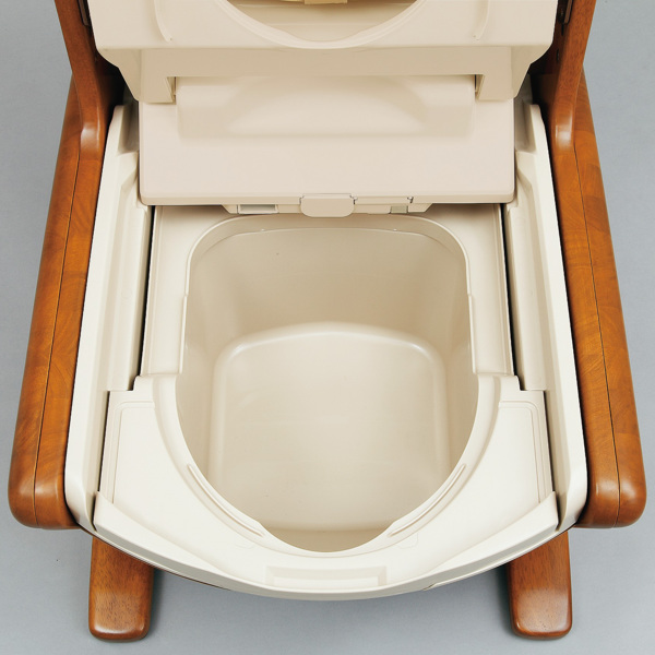 ポータブルトイレ Lタイプ はねあげ 暖房便座 温水シャワー 消臭機能