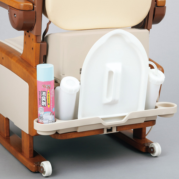 家具調 脱臭暖房便座ポータブルトイレ　消臭フォーム2本付き ポータブルトイレ 暖房便座 快適脱臭 家具調セレクトR ノーマル