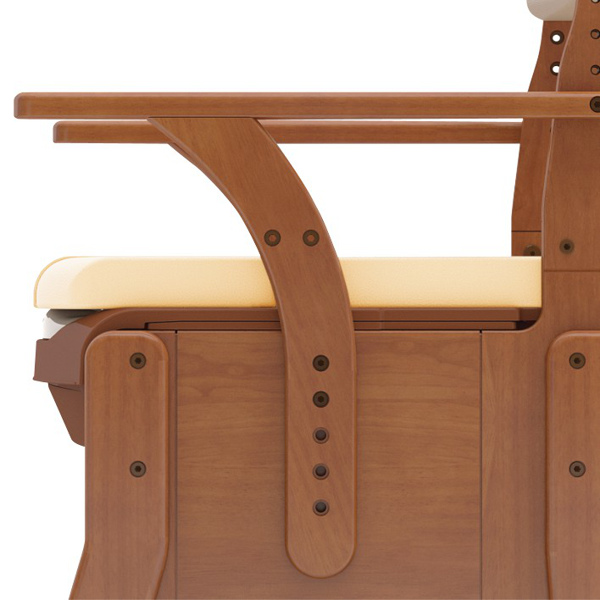 ポータブルトイレ コンパクト ソフト便座 キャスター付 家具調セレクト