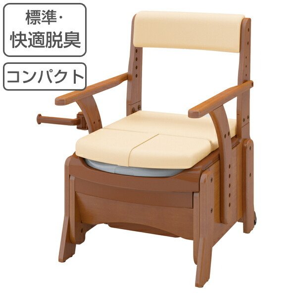 未使用 ポータブルトイレ シャワー 介護トイレ　家具調トイレ 331698.jpg