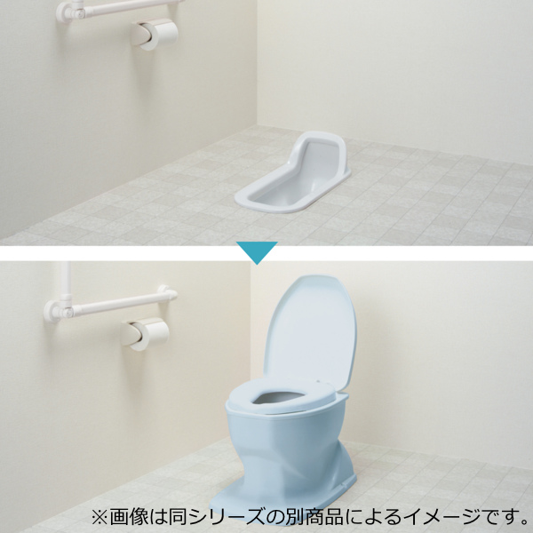 リフォームトイレ 和式トイレ用 ソフト便座 段差なし 工事不要 据置式
