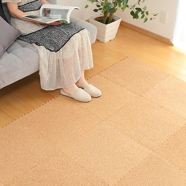 コルクマット新品 (45x45）8枚x7セット　ふちなし やわらかコルクマット8枚組 – シービージャパン オンラインストア