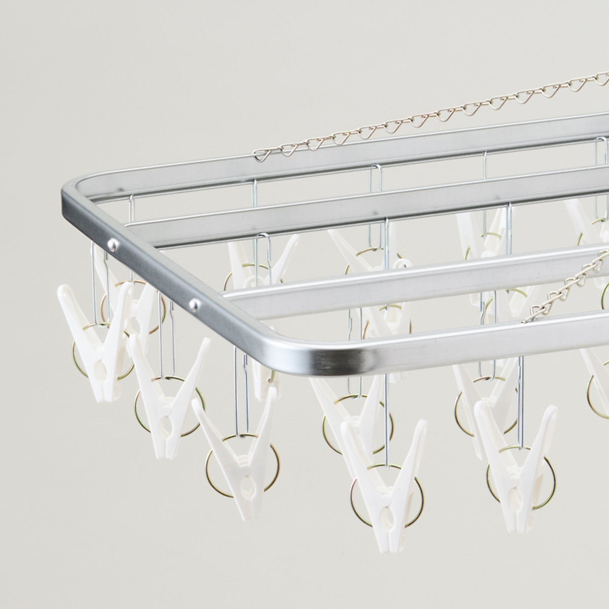 角ハンガー 54ピンチ 洗濯物干し ピンチハンガー スチール 日本製 洗濯