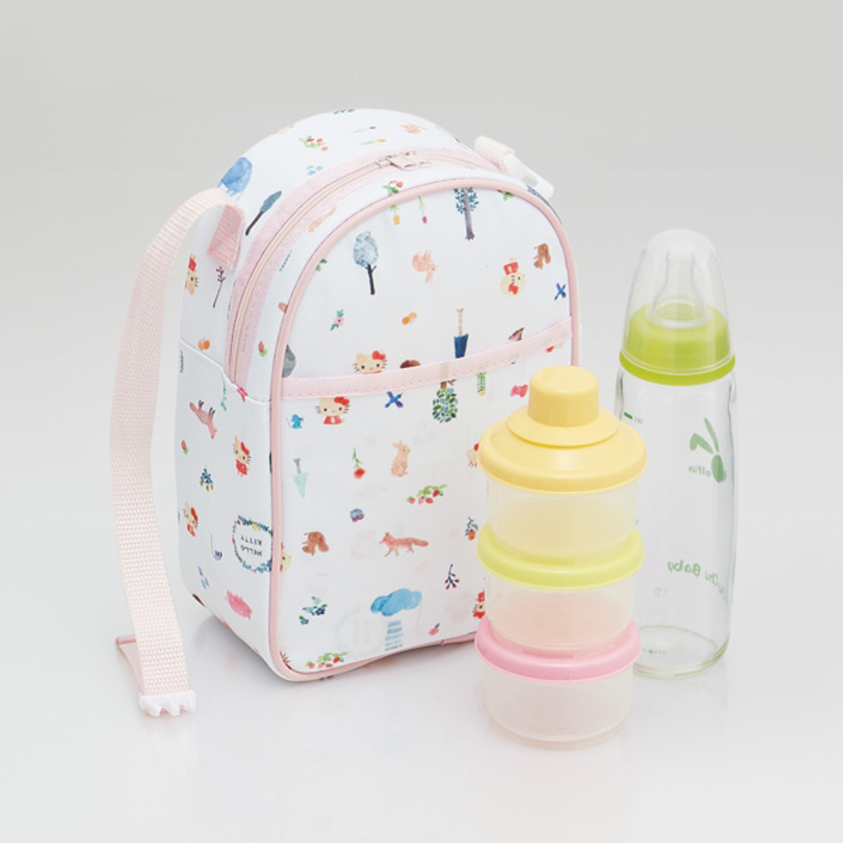 哺乳瓶ケース 粉ミルクケース ポーチ ハローキ...の詳細画像1