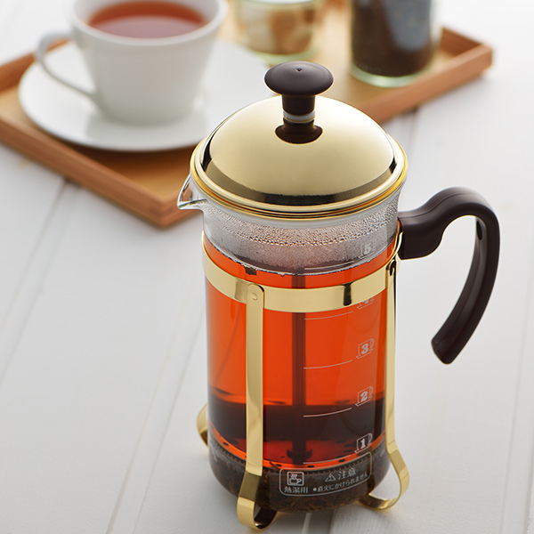 コーヒープレス＆ティーサーバー 750ml ブラウニー 耐熱強化ガラス