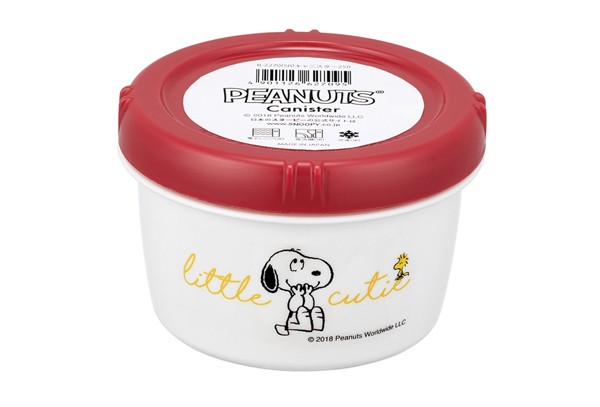 SNOOPY 保存容器 250ml 丸型 キャニスター （ フードストッカー