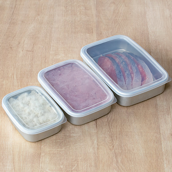 スケーター 保存容器 アルミ製 急速冷凍 840ml Mサイズ （ ストッカー