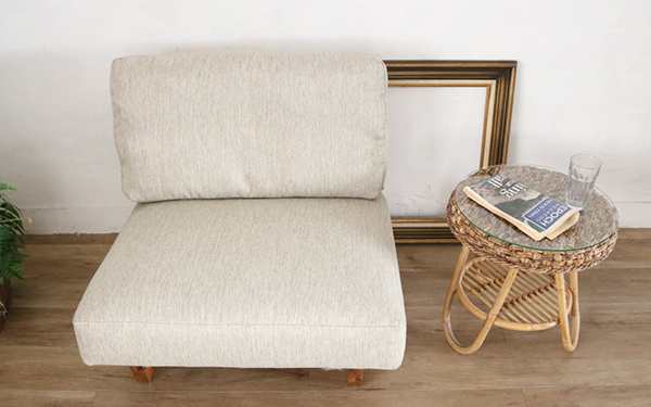 ソファ 1人掛け 幅80cm ハワイアンリゾート風 天然木フレーム Ohana