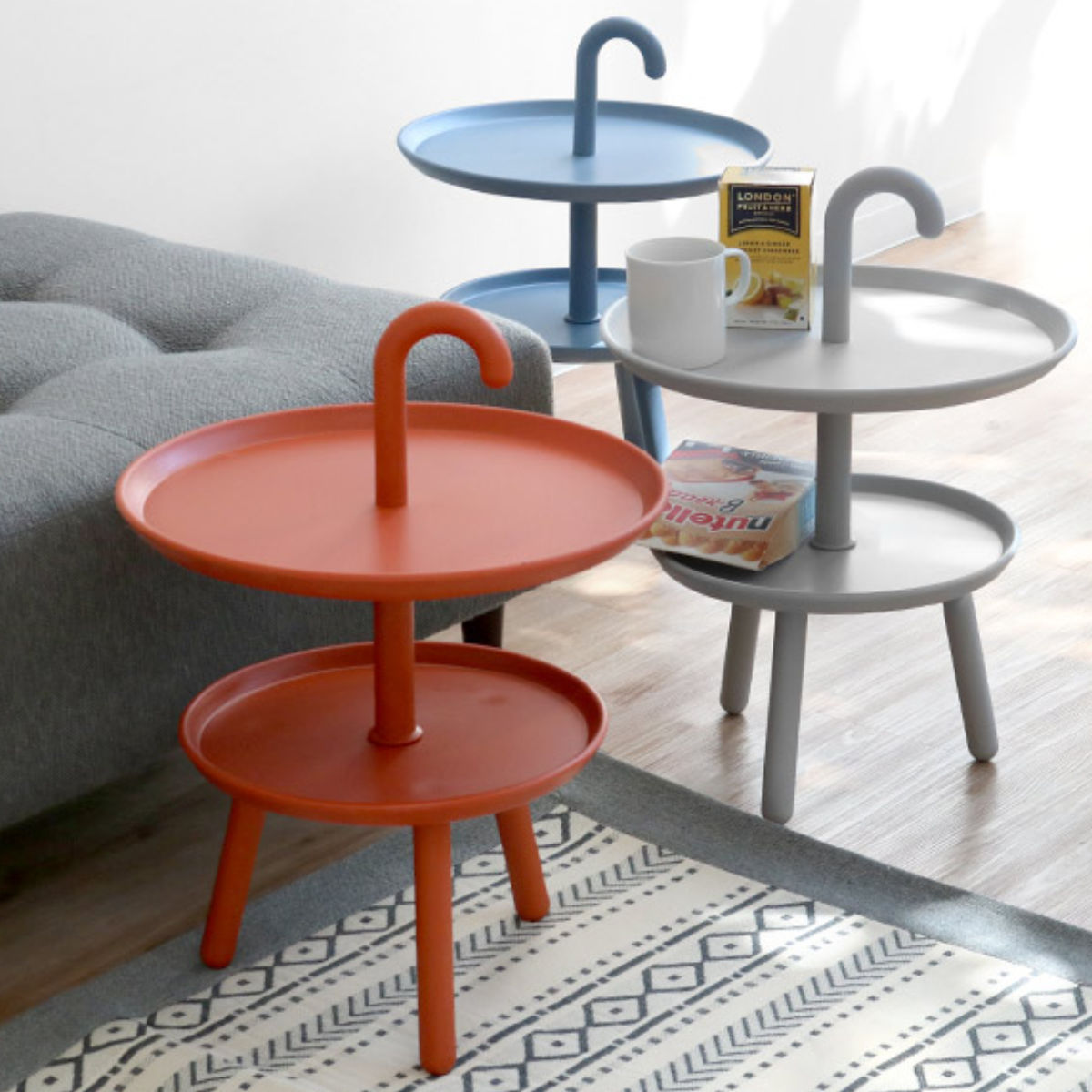 オレンジ 円形 サイドテーブル　レトロポップ オレンジ 円形 サイドテーブル レトロポップ 東谷 サイドテーブル 高さ