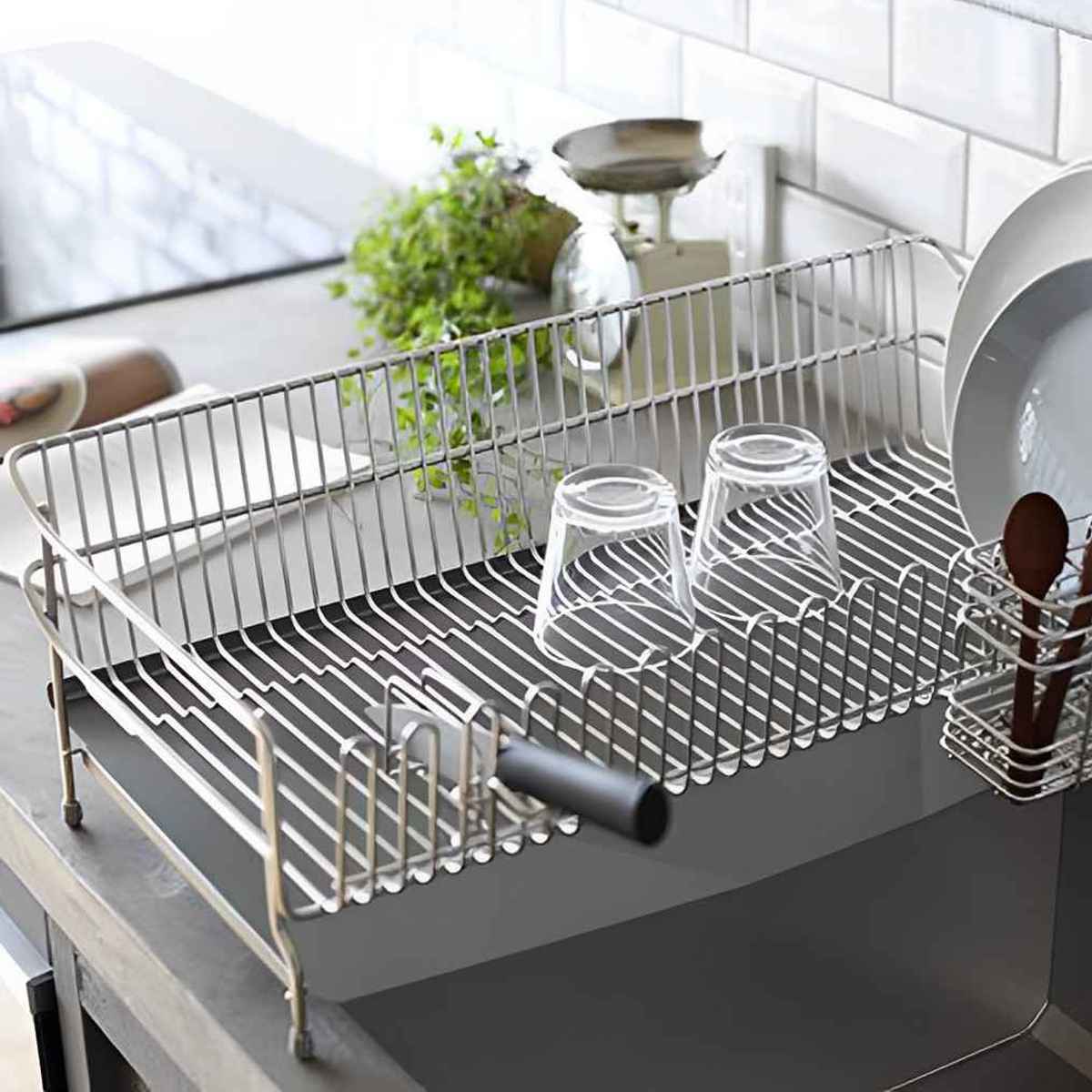 UCHIFIT 水切りラック ステンレス水切りカゴ 幅29.5cm （ ウチフィット