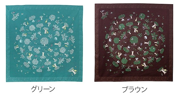 風呂敷 大判 100cm MOTTAINAI オーガニック グリーン