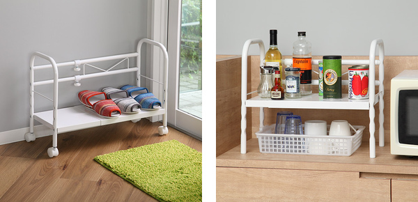 収納ラック デスク下 フリーラック伸縮タイプ （ ラック 伸縮式 収納