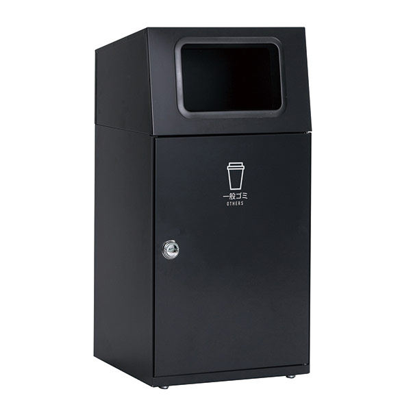 【中古品】スチール製 業務用 空き缶 空き瓶 ダストボックス ゴミ箱 屋外内用 テラモト（TERAMOTO） 屋外用ゴミ箱 業務用ダストボックス 67L