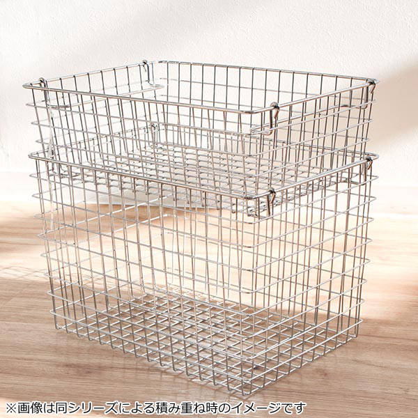 ちどり産業 小物収納 ワイヤー収納BOX 幅37×奥行26×高さ12cm