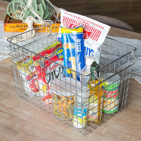 ちどり産業 小物収納 ワイヤー収納BOX 幅37×奥行26×高さ24cm
