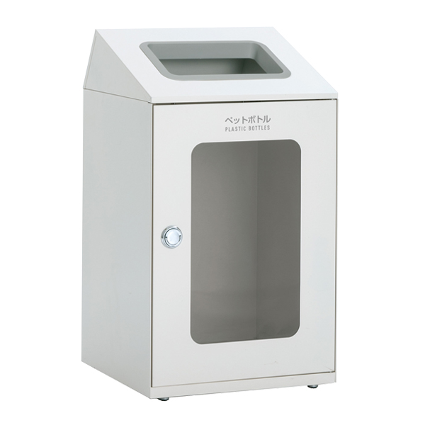 屋内用ゴミ箱 ダストボックス 80L オフホワイト色 窓付タイプ ニートSTF ミエル （ 法人限定 屋内用 分別ゴミ箱 分別 業務用 ゴミ箱 ごみ箱 分別ごみ箱 ）_10