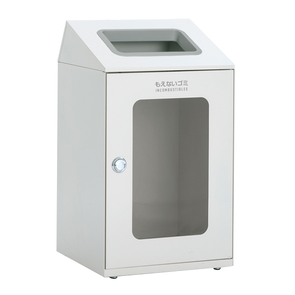 屋内用ゴミ箱 ダストボックス 80L オフホワイト色 窓付タイプ ニートSTF ミエル （ 法人限定 屋内用 分別ゴミ箱 分別 業務用 ゴミ箱 ごみ箱 分別ごみ箱 ）_9