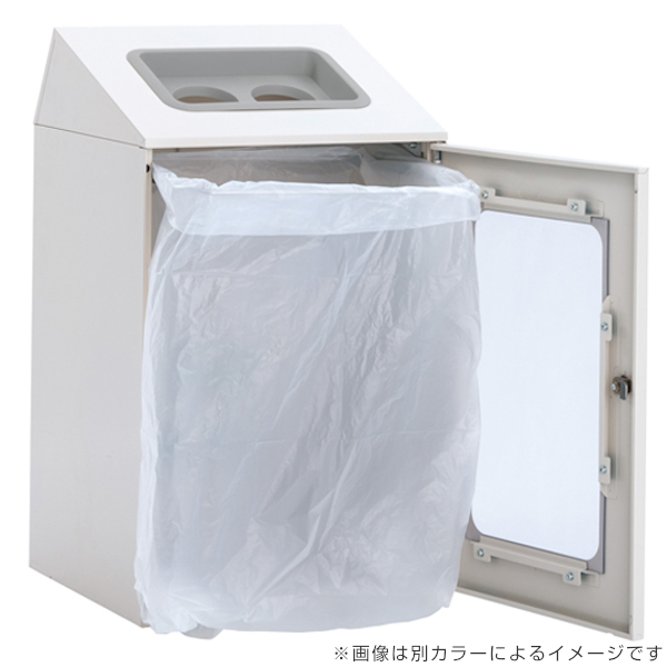 屋内用ゴミ箱 ダストボックス 80L アーバングレー色 窓付タイプ ニートSTF ミエル （ 法人限定 屋内用 分別ゴミ箱 分別 業務用 ゴミ箱 ごみ箱 分別ごみ箱 ）_5