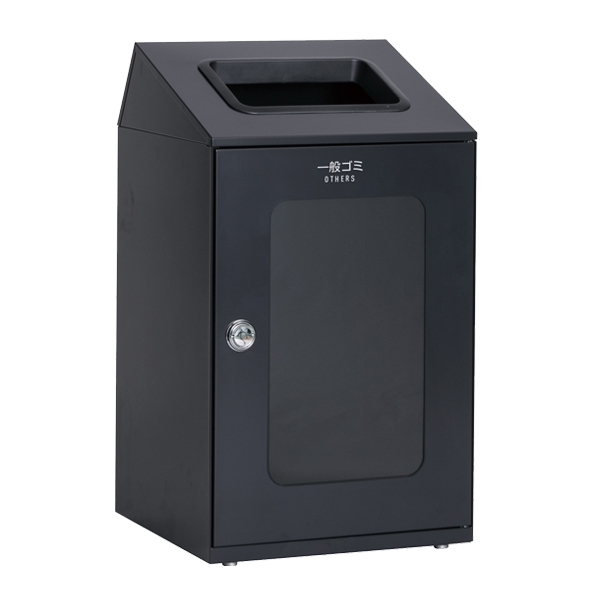 屋内用ゴミ箱 ダストボックス 80L アーバングレー色 窓付タイプ ニートSTF ミエル （ 法人限定 屋内用 分別ゴミ箱 分別 業務用 ゴミ箱 ごみ箱 分別ごみ箱 ）_7