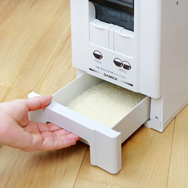 米びつ 1合計量 5kg用 無洗米対応 コンパクトライスディスペンサー 6kg ライスボックス 米櫃 無洗米兼用 おすすめ リビングート Paypayモール店 通販 Paypayモール