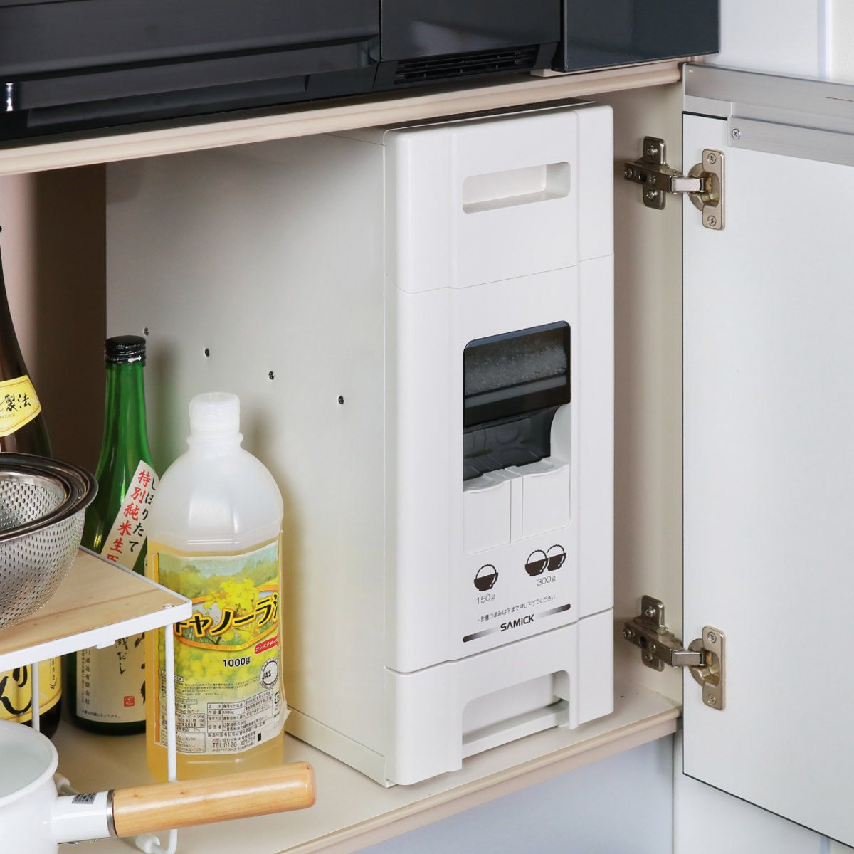 米びつ 1合計量 10kg用 無洗米対応 コンパクトライスディスペンサー