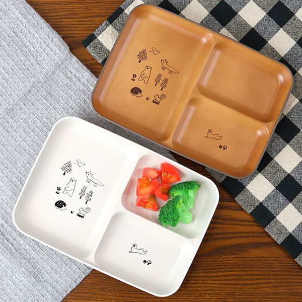 ランチプレート 子供用 15cm 森の仲間たち 子供用食器 プラスチック