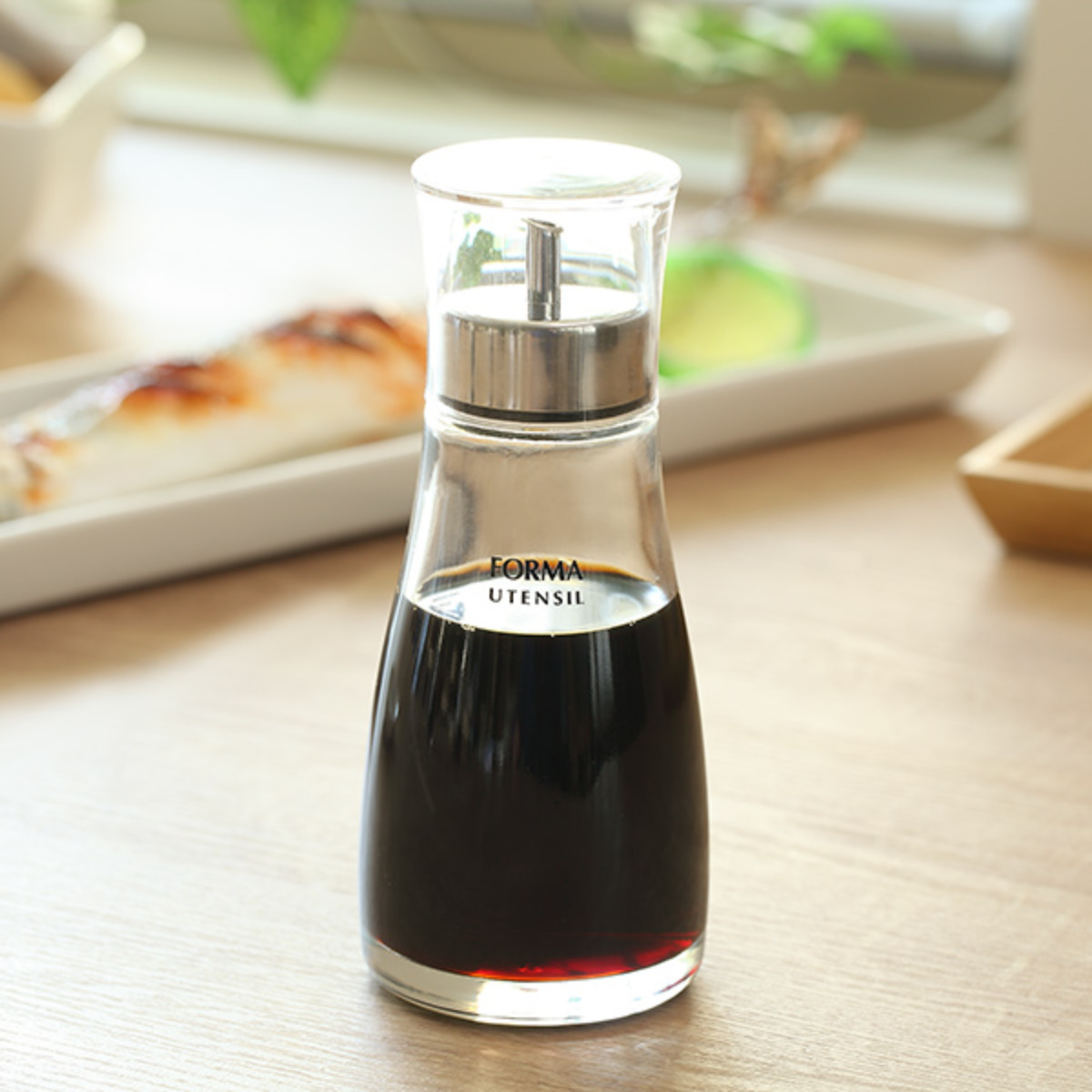 アスベル（ASVEL） 醤油差し 160ml キャップ付き ガラス フォルマHG