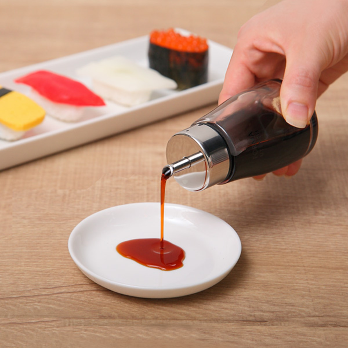 アスベル（ASVEL） 醤油差し 80ml キャップ付き ガラス フォルマHG