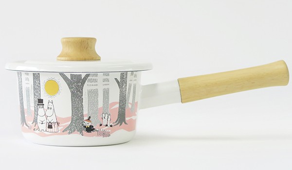 ムーミン インザフォレスト ミルクパン14cm 富士ホーロー ミルクパン 14cm IH対応 ホーロー ムーミン Moomin