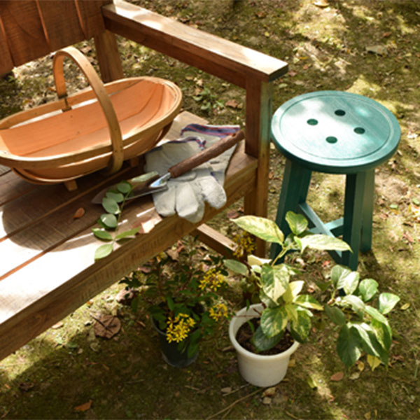 東谷 スツール 高さ45cm 椅子 木製 天然木 イス 腰掛 アンティーク調