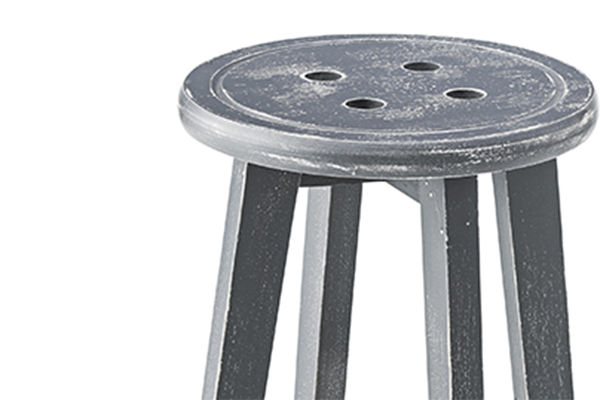 東谷 スツール 4脚セット 高さ45cm 椅子 木製 天然木 イス 腰掛