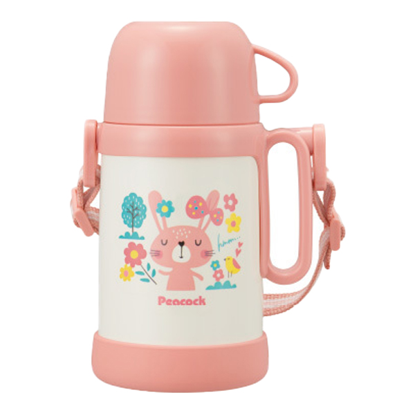 ピーコック魔法瓶工業 水筒 ステンレス コップ飲み 動物柄 450ml 子供