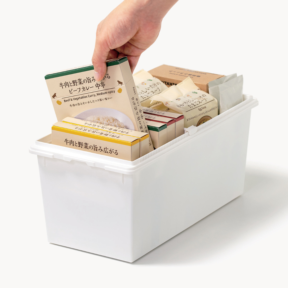 なおみ 40枚、36枚各1ケース Like-it（ライクイット） 収納ボックス 積み重ねても中身が見える 幅36