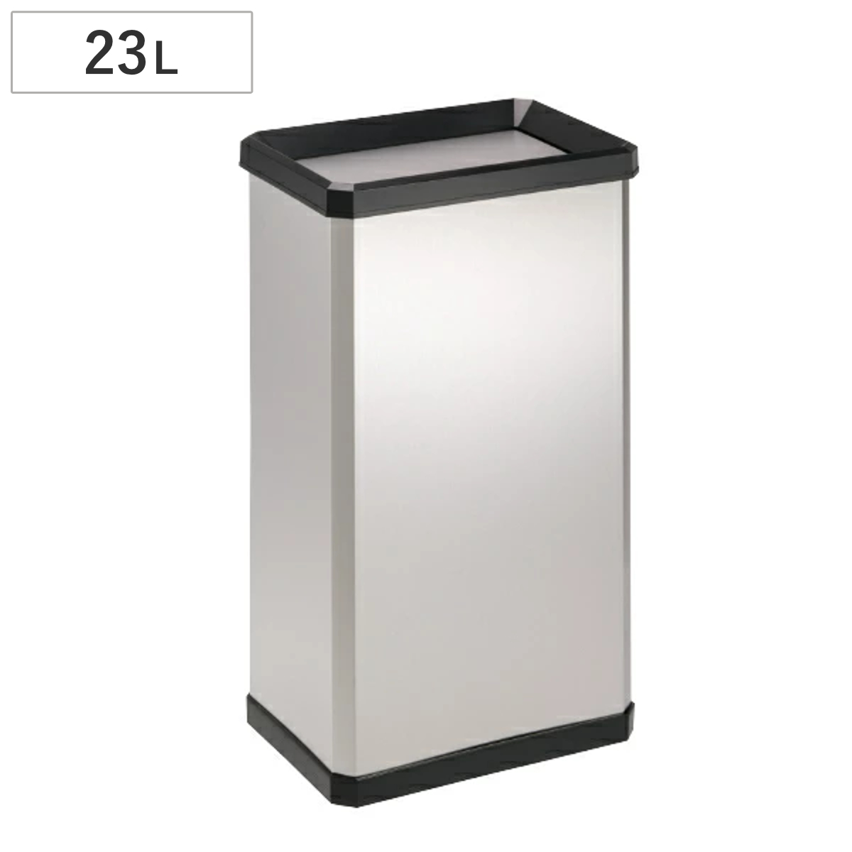 （法人限定） 屋内用ゴミ箱 業務用ダストボックス 23L ステンフタ ステンターンボックス Sサイズ （ 屋内用 スイング 業務用 ゴミ箱 ごみ箱 ステンレス製 ）