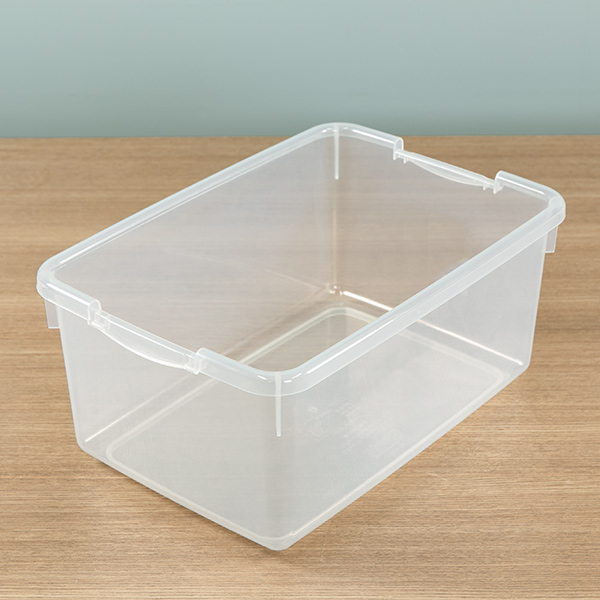 サンコープラスチック 収納ケース 幅22.7×奥行32.7×高さ14.7cm フタ