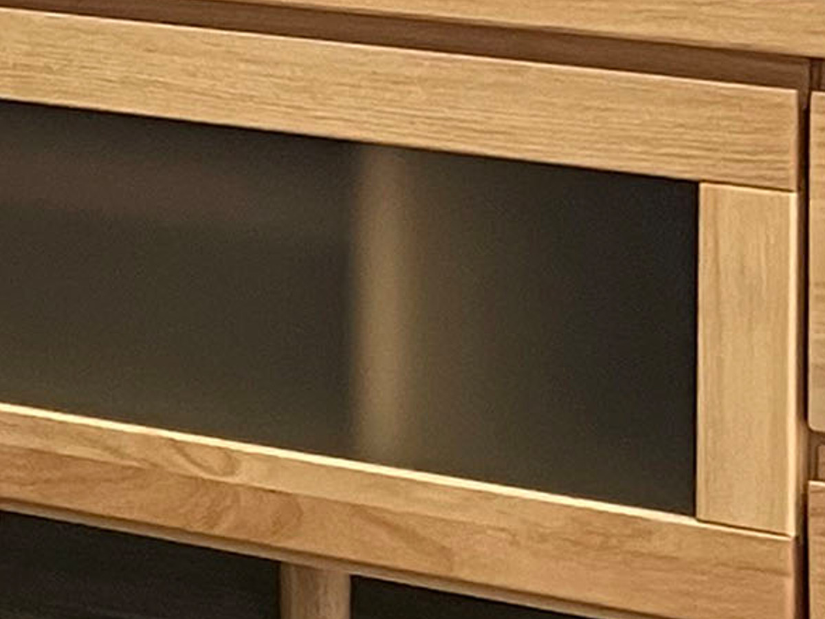 吉桂 テレビ台 幅134.5cm ローボード アルダー材前板 Pluma （ 開梱