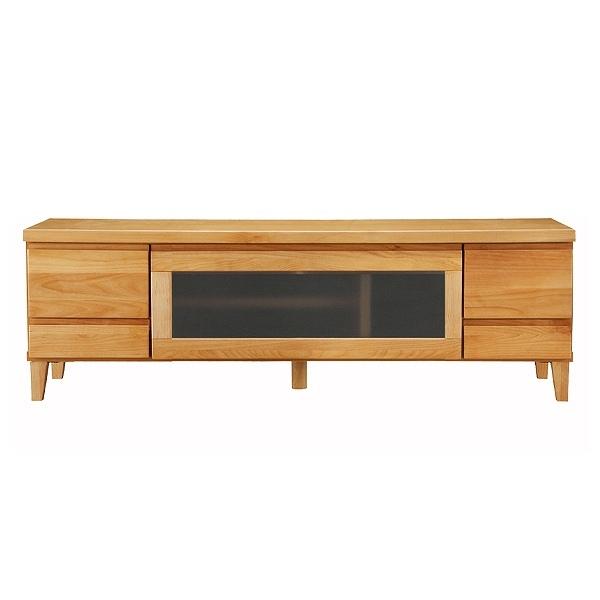 吉桂 テレビ台 幅134.5cm ローボード アルダー材前板 Pluma （ 開梱