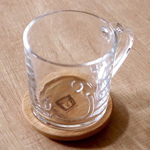 マグカップ＆スプーン 2個セット 250ml フタ付き good day cafe smile