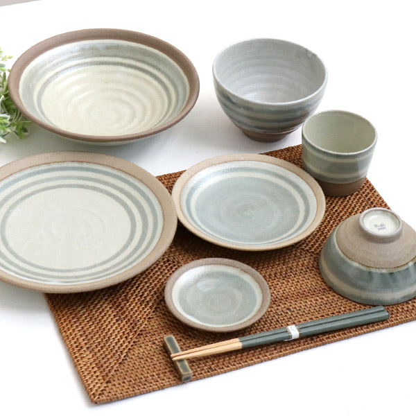 盛鉢 麺鉢 22cm つむぎ 皿 食器 和食器 陶器 日本製 同色3枚セット