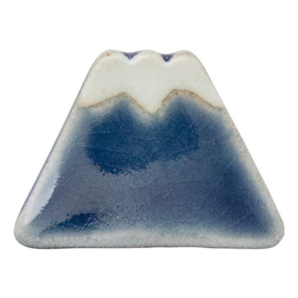 箸置き 4cm 富士山 平富士 陶器 日本製 同色5個セット （ 箸置 箸枕