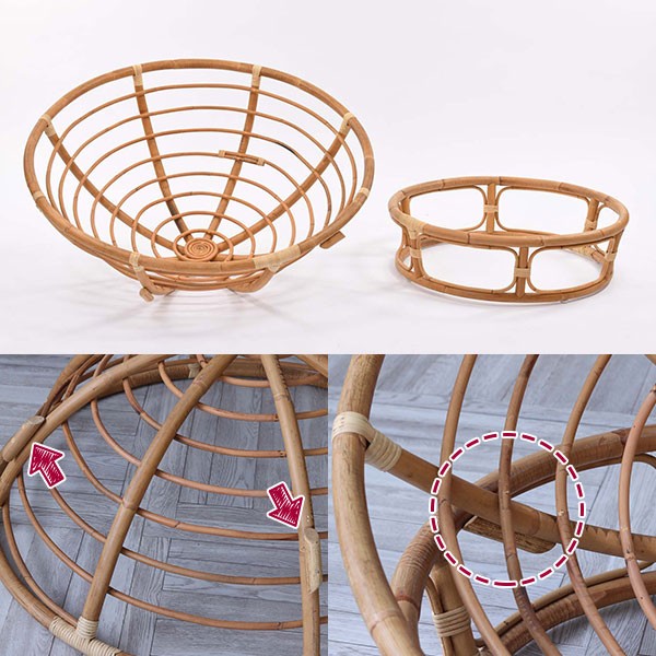 □在庫限り・入荷なし□ 籐 パパサンチェア パラボラチェア ラタン