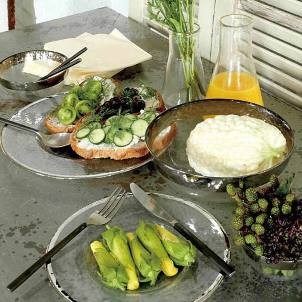 DULTON（ダルトン） プレート 22cm OBO オーボ 皿 食器 洋食器 ガラス
