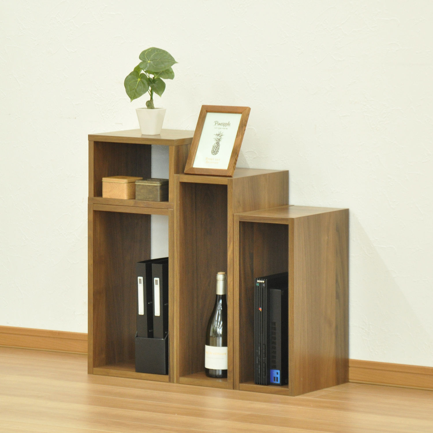 オープンラックシステム 幅60×奥行30×高さ20cm 組合せ自由 工具不要 （ オープンボックス 組み合わせ システムラック ラック 飾り棚 ディスプレイラック ） | エイ・アイ・エス | 15