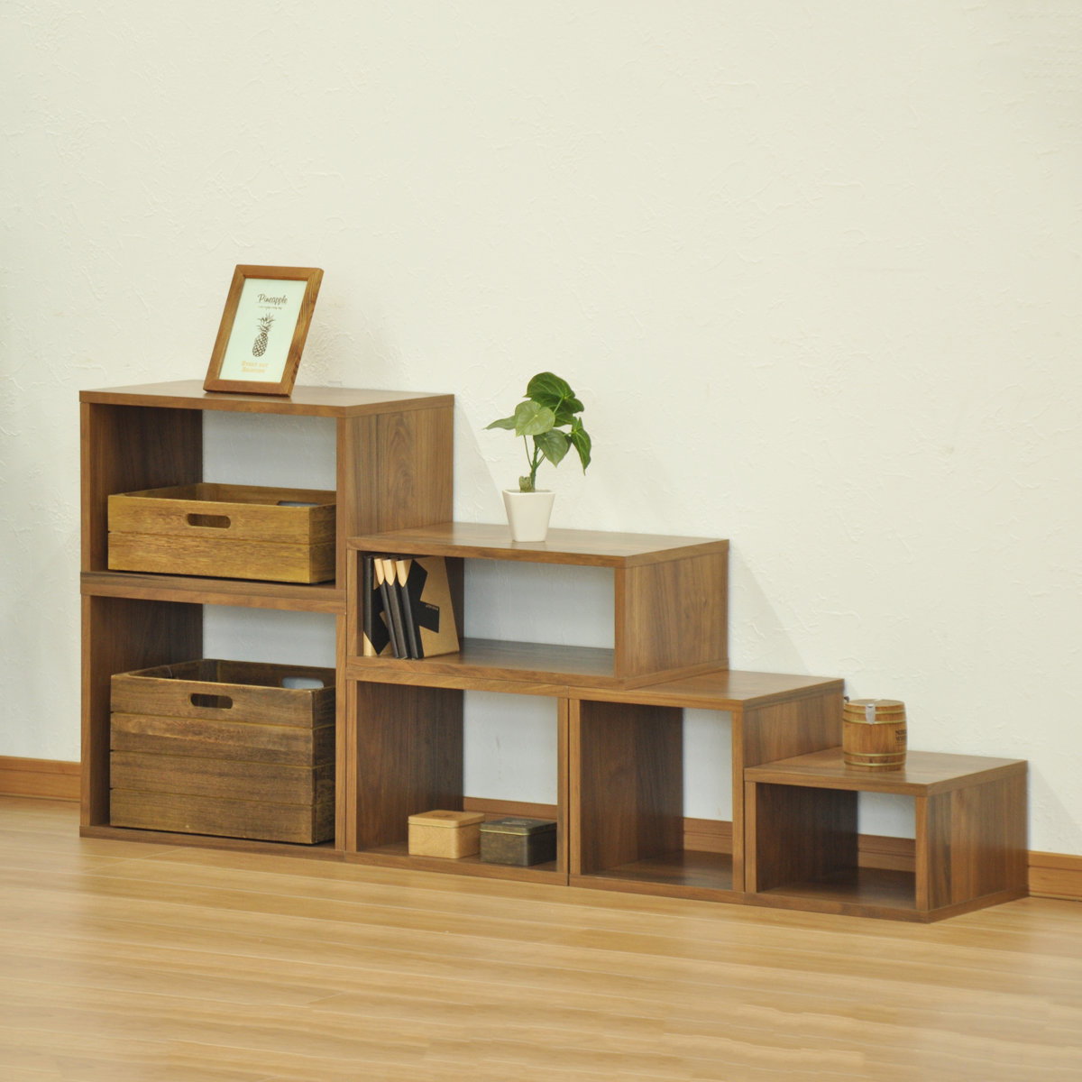 オープンラックシステム 幅60×奥行30×高さ20cm 組合せ自由 工具不要 （ オープンボックス 組み合わせ システムラック ラック 飾り棚 ディスプレイラック ） | エイ・アイ・エス | 16